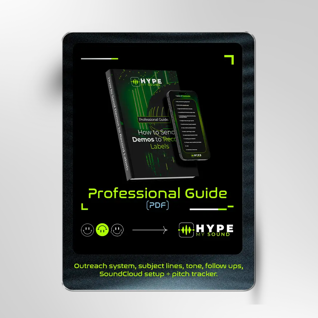 How to Send Demos to Record Labels — Professional Outreach Guide (PDF) cover